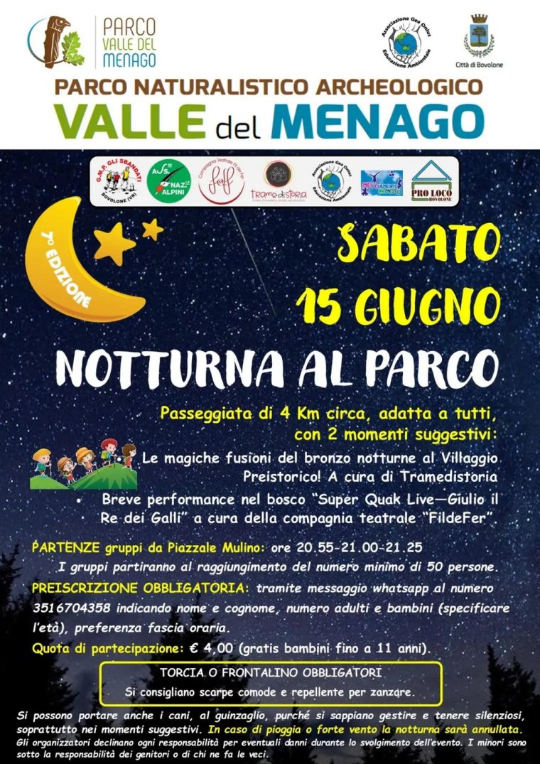 Notturna al Parco - Parco Valle del Menago - Bovolone (VR)